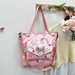 ZEEMIN Halloween Christmas  Sanrio Cartoon Fashion Tutorial Bag Large Capacity Simple Versatile College Wind Bag Cartoon KT Animation Bag Youth College NEW