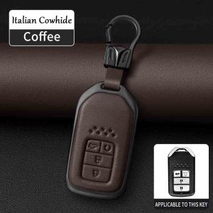 Sarung Kunci Honda BRV HRV CRV Accord Jazz City Civic Leather Remote Key Cover Case Car Accessories
