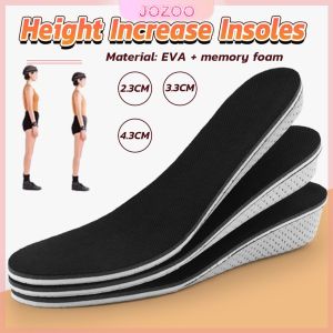 Jozoo Height Increase Insoles High Full Memory Foam arch support Cushion Pads for Men and Women