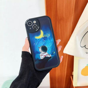 DEAMOR Case Samsung A02S A03 A03S A11 M11 A12 M12 A14 4G 5G A52 4G 5G A52S 5G Casing Astronot Nasa Bulan With pelindung kamera