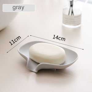 Silicone Soap Dish Japanese Creative Diversion Type Soap Storage Tray Perforation-Fre Drainage Soap Rack For Toilet