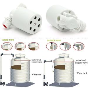 LazaraHome 1/2 inch Floating Ball Valve Automatic Water Level Control Valve Water Tower Tank Float Valve
