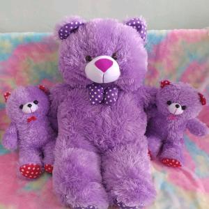 Boneka teddy bear Beranak 1 induk 2 anak koleksi boneka anak