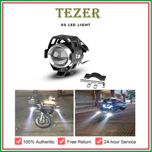 TEZER 2021Hot ขาย U5ไฟหน้ารถจักรยานยนต์12V 125W รถจักรยานยนต์ LED ไฟหน้าจุดไฟเสริมทำงานสว่างขึ้นสุดๆแฟลชไฟตัดหมอกไฟ