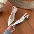 Giày Cao Gót Nữ Mũi Nhọn Phối Ren Nhẹ Nhàng Đế 5cm Giày Sandal Thiết Kế Sang Trọng Kiểu Pháp CG8 
Taoladyshoes. 