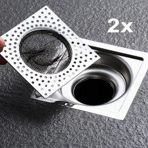8cm Stainless Steel Floor Drain Strainers Bathroom Kitchen Anti-blocking Sewer Anti-debris Hair Catcher Mesh Cover Drain Filter