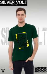 Kaos T-shirt Silvervolt Casual Cotton Baju Pria/Wanita Desain Grafis Tebal