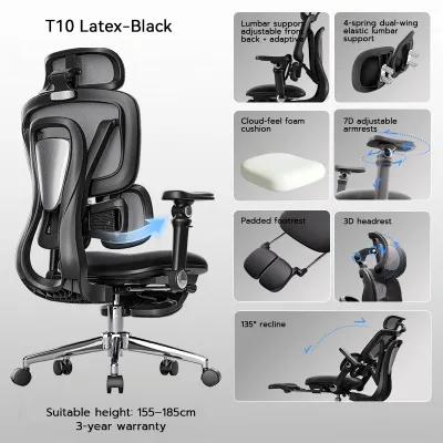 XPANSE T10 Dynamic Ergonomic Chair Office Computer Study Chair Tracking Lumbar【30-Day Free Trial】