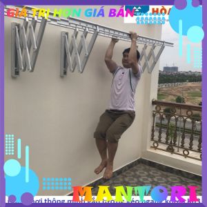 Giàn Phơi Quần Áo Thông Minh Gắn Tường Nhập Khẩu Hàn Quốc Chịu Tải Lên Đến Hơn 60kg Cân Tất Cả Các Loại Mền Mùng Áo Gối⚜️