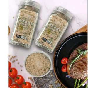 Parsley garlic salt 0 fat sea salt garlic powder boiled vegetables fitness light food season