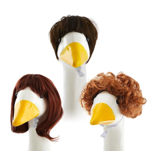 Unique Charm Wigs Gooses Wigs Gooses Braid Wigs Gooses Decorations Holiday Pets Costume Suitable for Any Pets Head Shape