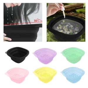 Quick Cooling Foldable Face Ice Bath Bowl with Builts-In Ice Tray Silicones Washbasin For Outdoor Activity Workout