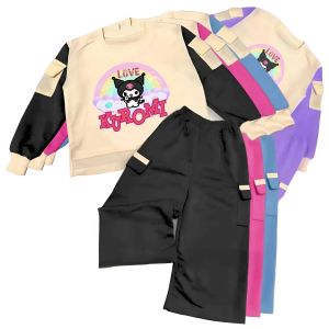 SETELAN ANAK PEREMPUAN KUROMI  3-12 TAHUN