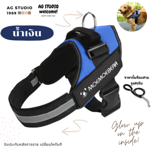 เสื้อพร้อมสายจูงสุนัขใหญ่ S M L XL XXL น้ำหนักตั้งแต่ 5-70 Kg โปรดไว้ใจจัดส่งออกไปภายใน 24 ชม.