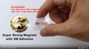 Strong Disc Magnets QuikDisc VHB – Neodymium Magnets with 3M VHB Foam Adhesive 4pcs/pack