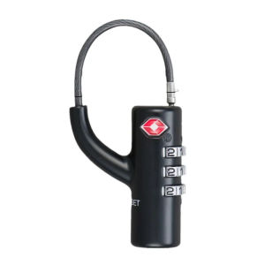 KIPRUN Luggage Lock TSA Approved Combination Lock 3 Digital Password Metal Travel Lock TSA Customs Lock Overseas Customs Clearance Trolley Luggage Suitcase Backpack Password Lock Padlock with Steel Cable