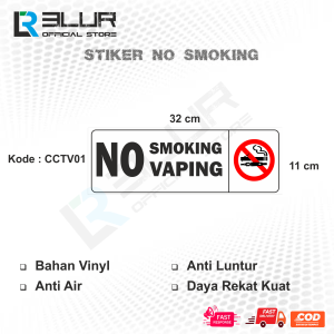 STICKER DILARANG MEROKOK DI KAWASAN AREA INI