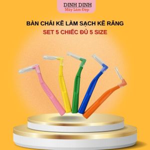 Bàn chải kẽ Combo 5 chiếc mix đủ 5 size chải kẽ răng Korona