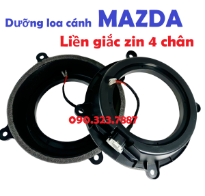 Mazda: Đế đệm loa / Dưỡng loa cánh 3 chân và 4 chân loại tròn cho dòng xe Mazda liền giắc zin