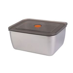 Stainless Steel Microwave Heating Lunch Box Sealed Fresh Food Storage Box with Lid Fresh-keeping Food Containers