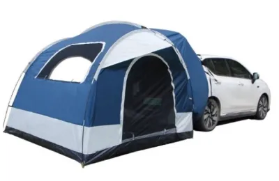 car kereta Tent blue 3-4 person Tentage Outdoor Beach Camping Fishing Portable Foldable Automatic Pop-up Khemah camp family adventure large waterproof shelters canopies canopy hiking recreation sleeping 户外帐篷 bags pads luar taman foldin