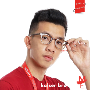 MIGHTY Kacamata PhotoChromic AntiRadiasi Pria - Kaiser Brown