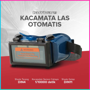 COD Cepat Taffware Kacamata Las Otomatis Auto Darkening Soldering Goggles / Kacamata Otomatis Auto Gelap Autodark Pelindung Mata Sinar Cahaya Las Welded Anti Silau - YZ01