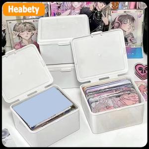 【2-3 days delivery】 Korean Transparent Storage Box Blind Box Card Photocard Storage Box Photo Card Organizer Classification Flip Box