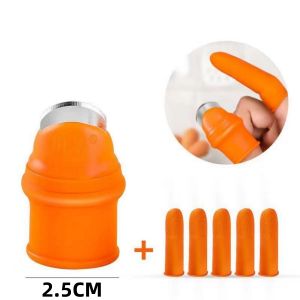 Bao Ngón Tay Silicon Ngắt Rau Hái Rau Củ Gắn Móng Kim Loại Săc Bén Thu Hoạch Rau Củ Quả Tiện Dụng ALLIN