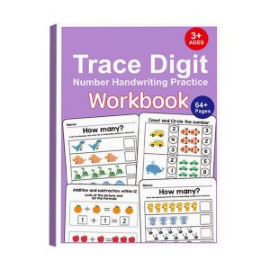 COMEMECO Math Decompose Digit Addition Subtraction Training Book Within 20 Handwritten Math Operation Book Practical Arithmetic Workbook Children