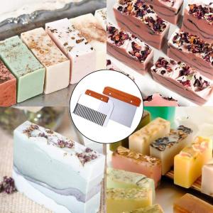 ZEEMIN Silicone Soap Molds Kit Flexible Rectangular Loaf Comes With Wood Box Cutter DIY Tool For CP And MP Making Supplies