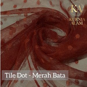 Kain Warna Teracotta atau MERAH BATA Meteran Bahan Dress Mewah Premium Soft Tulle Satin Velvet Termurah