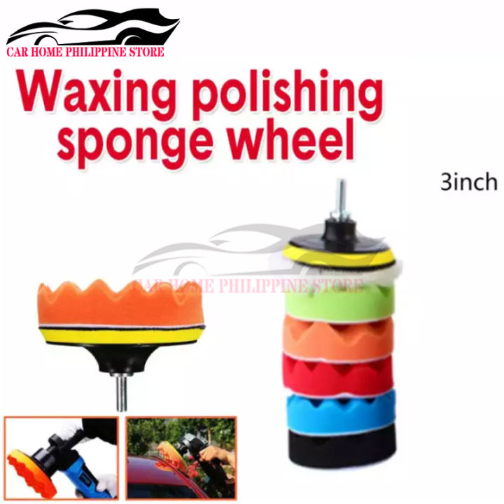 8PCS/SET 3Inch/5Inch/7Inch Car Polishing Drill Wheel Kit Buffing Pad