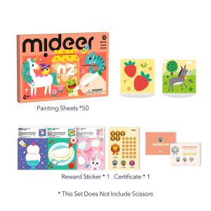 Brain Game LETS PAINT Level Up Book Coloring Educational Kids Arts Crafts Development Preschool Set