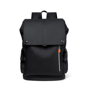ATHACER PU Leather Backpack Large-capacity Mens Tooling Style Backpack 15.6-inch Laptop Bag
