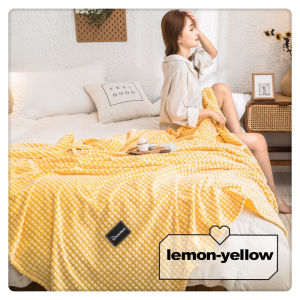 Coral Fleece Blanket Wheat Ear Pattern Blanket Air Conditioning Blanket Thickened Nap Blanket Single Double Fleece Sheet