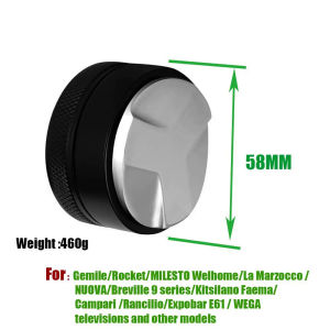 Coffee Machine Accessories 51mm 53mm 58mm Threaded Stainless Steel 3 Angle Tamper Heavy Coffee Tamper Powder Distributor