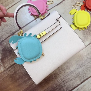 Elegant Crab Coin Holder Keychain Stylish Coin Holder PU Leather Texture for a Unique Touch to Your Handbag Collection