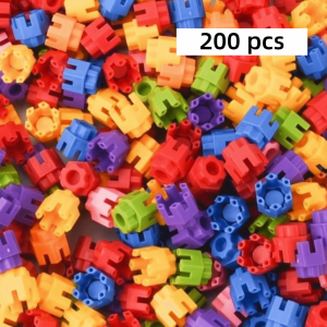 HPVDBP Assembling Building Blocks Colorful Splicing Large Particle Building Blocks Imagination Creative Hexagonal Building Blocks Boys and Girls