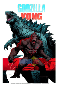 Totebag Tote Bag Lucu Godzilla Kong Souvenir Ultah Goodie bag Ulang Tahun Tas Les Slempang Anak
