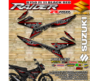 RAIDER 150 FI DECALS STICKER WITH FREEBIES NEW DESIGN