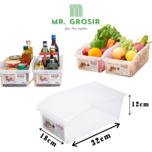 Japanese-Style Drawer Type Transparent Storage Box Without Lid