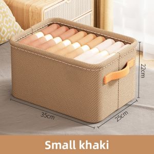 Clothing storage thickened fabric storage basket clothes and pants storage dormitory and home miscellaneous storage 82026