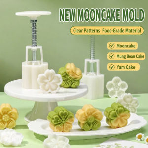 Sakura Mooncake Mold Hand Press DIY Baking Tool/Non Stick Easy Press Mooncake Maker/Sakura Pattern Dessert Mold Festival Kitchen Gadget