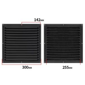 PLLEWY Aluminum Alloy Air Vent Grille Air System Net Cover Screen Heating Cooling Vents Plate Ventilation Cover Metal Louver Vent Metal Window Square Vent