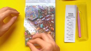 Sticker 3D phong cách thu nhỏ đa chủ đề – decal khung cảnh nhỏ xinh chống nước tốt có thể dán lại nhiều lần không để lại keo quà tặng giảm stress sáng tạo cho người làm sổ tay và scrapbooking