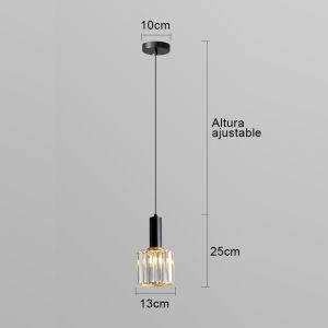 SXH  Modern Crystal Pendant Light for Bedside Creative Bedroom Hotel Living Room TV Background Wall Fishing Line Pendant Light