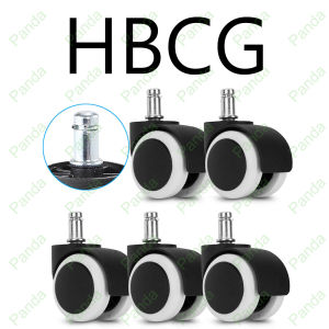 PANDA Heavy duty roda kursi kantor 5PCS Roda kursi kerja 5 buah Roda kursi gaming Roda kursi bulat Roda pengganti kursi kantor Nylon Office Chair Roller Replacement Set of 5 Office Chair Caster Roller [Stok & Pengiriman Cepat]