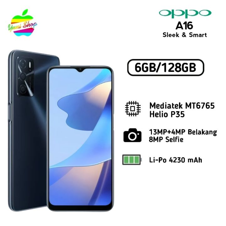 HP OPPO A16 RAM 6GB INTERNAL 128GB | Lazada Indonesia