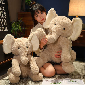 Giant Grey Elephant Plush Toy Big Floppy Ears Long Plush Stuffed Animal Comfort Plush Hugging Pillow Christmas Gift